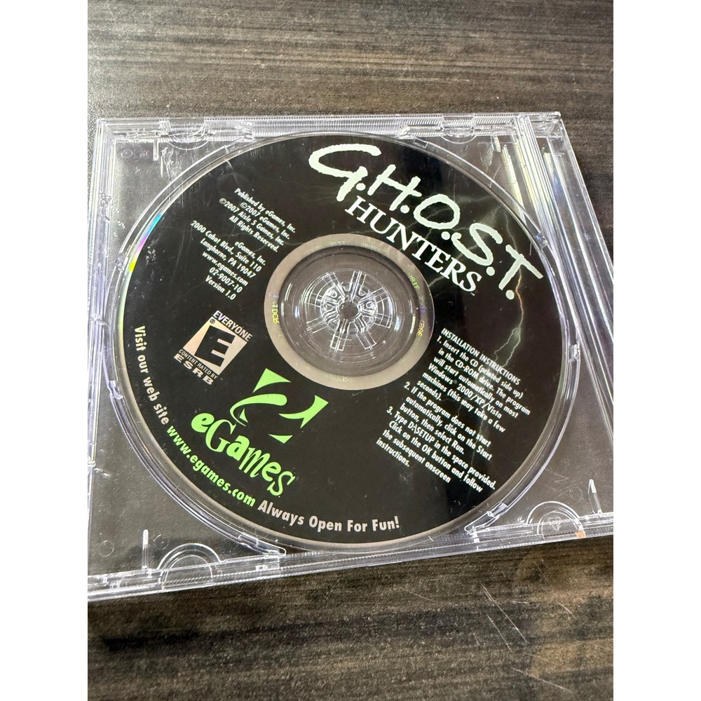 G.H.O.S.T. Hunters PC CD-ROM Game eGames 2007 Hidden Object Mystery 02-9007-10